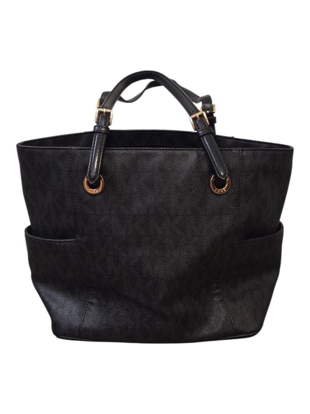 🌟Michael Kors Black/Gray Logo Tote Bag